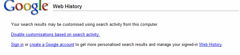 Google Personalization