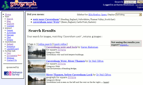 Geograph search results for Caversham Weir Geograph search results for Caversham weir