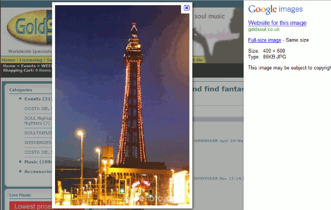 Google Images Display