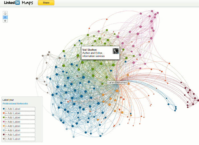 LinkedIn Maps LinkedIn Map fpr Karen Blakeman