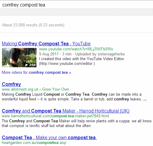 Comfrey Compost Tea in Firefox and Incognito Comfrey Compost Tea in Firefox and Incognito