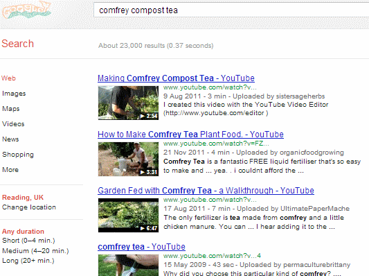 Google search for comfrey compost tea Google search for comfrey compost tea