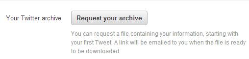 Request your archive