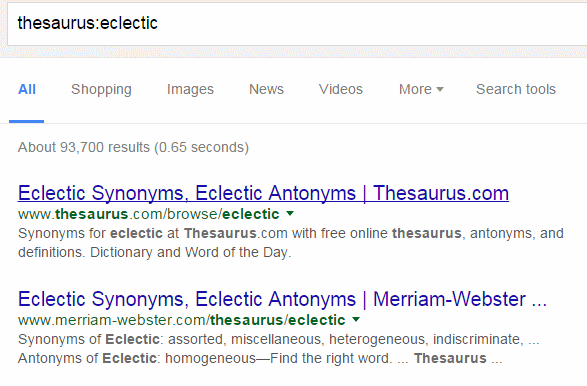 eclectic-thesaurus